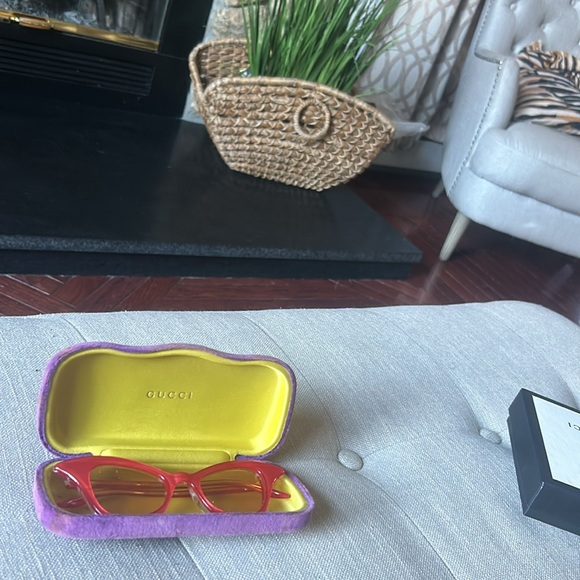 NEW GucciCat-Eye Tinted Sunglasses GG0707S 003